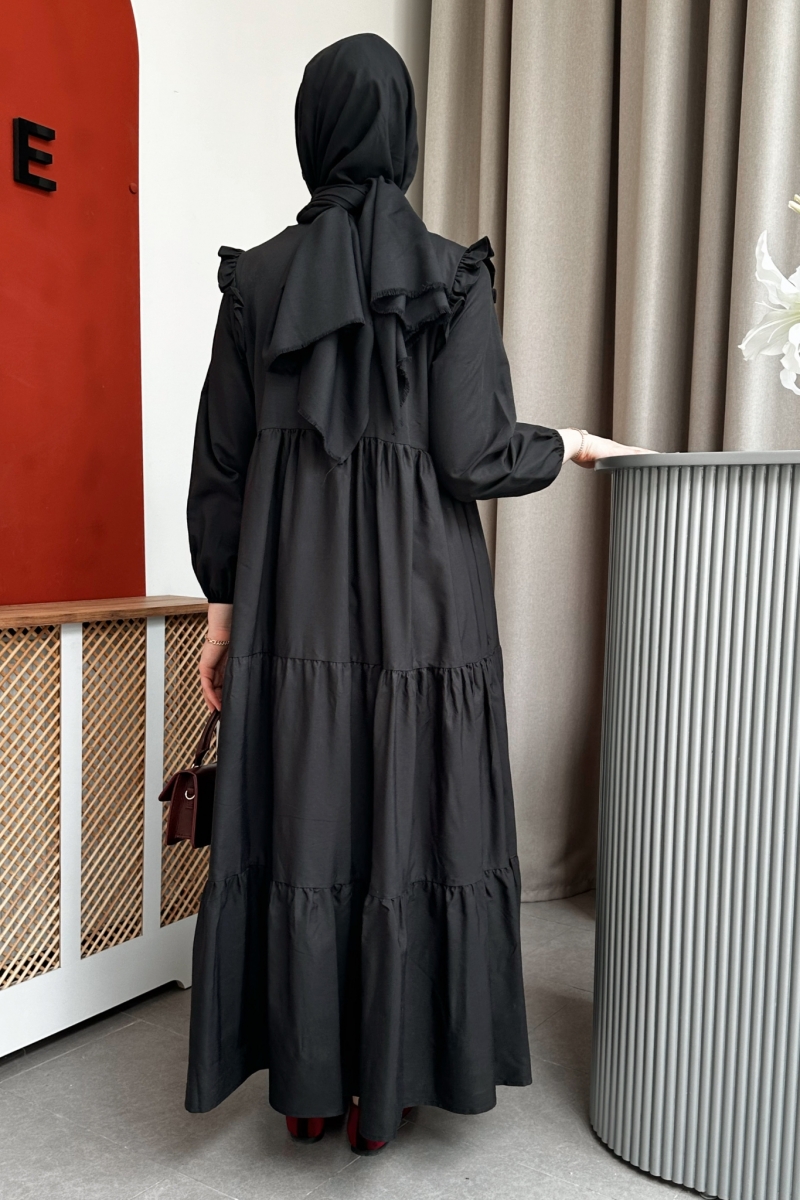 Bondia Siyah Elbise   